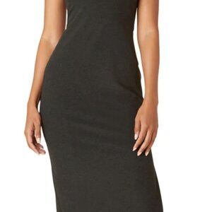 Beyond Yoga Charcoal Spacedye Icon Midi Dress